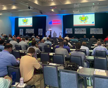 Brian Haynes speaking at the MTA Conference.