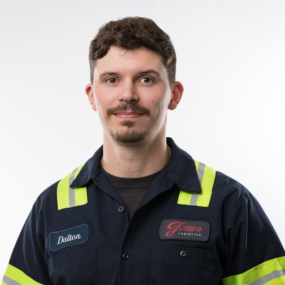 Headshot of Dalton Hughes w/Jones Logistics