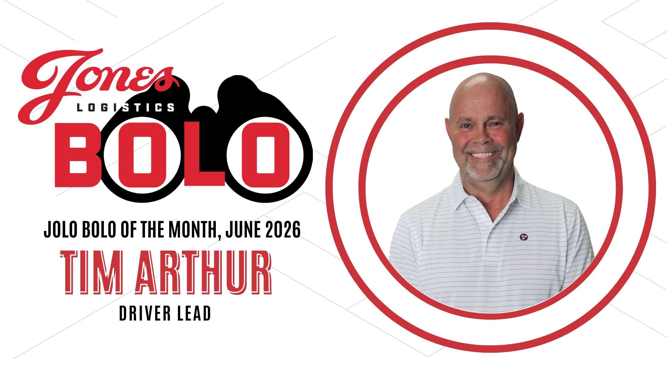 Tim Arthur wins JoLo BOLO award for June 2026.